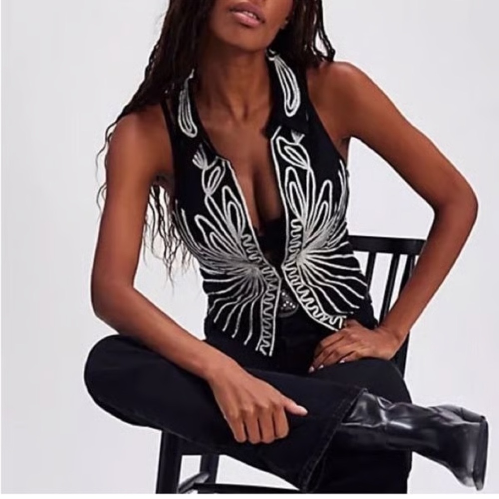 NWOT Rare Free People Head West Tank Vest